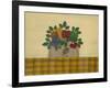 Fruit with Gold and Brown Tablecloth-Debbie McMaster-Framed Giclee Print