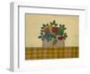 Fruit with Gold and Brown Tablecloth-Debbie McMaster-Framed Giclee Print