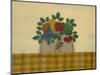 Fruit with Gold and Brown Tablecloth-Debbie McMaster-Mounted Giclee Print