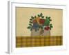 Fruit with Gold and Brown Tablecloth-Debbie McMaster-Framed Giclee Print