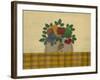 Fruit with Gold and Brown Tablecloth-Debbie McMaster-Framed Giclee Print