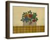 Fruit with Gold and Brown Tablecloth-Debbie McMaster-Framed Giclee Print