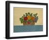 Fruit with Lt. Blue Tablecloth-Debbie McMaster-Framed Giclee Print