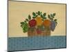 Fruit with Lt. Blue Tablecloth-Debbie McMaster-Mounted Giclee Print