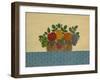 Fruit with Lt. Blue Tablecloth-Debbie McMaster-Framed Giclee Print