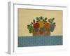 Fruit with Lt. Blue Tablecloth-Debbie McMaster-Framed Giclee Print