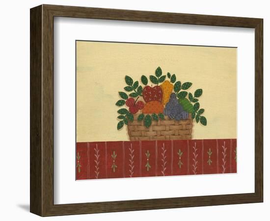 Fruit with Red Tablecloth-Debbie McMaster-Framed Giclee Print