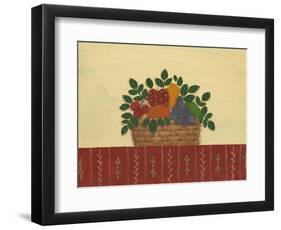 Fruit with Red Tablecloth-Debbie McMaster-Framed Giclee Print