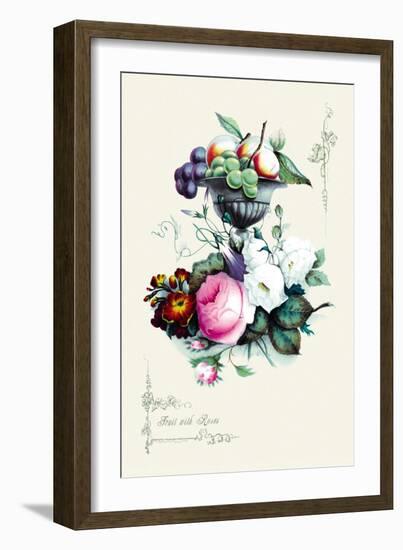 Fruit with Roses-null-Framed Art Print