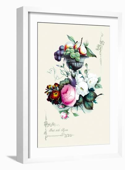 Fruit with Roses-null-Framed Art Print