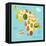 Fruit World Map Africa-coffeee_in-Framed Stretched Canvas