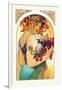 Fruit-Alphonse Mucha-Framed Art Print