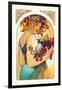 Fruit-Alphonse Mucha-Framed Art Print