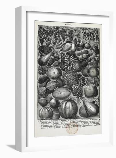 Fruit-Isabella Beeton-Framed Giclee Print