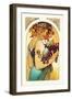 Fruit-Alphonse Mucha-Framed Art Print