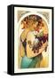 Fruit-Alphonse Mucha-Framed Stretched Canvas