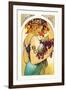 Fruit-Alphonse Mucha-Framed Art Print