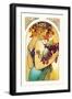 Fruit-Alphonse Mucha-Framed Art Print