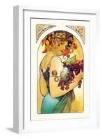 Fruit-Alphonse Mucha-Framed Art Print