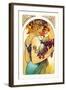 Fruit-Alphonse Mucha-Framed Art Print