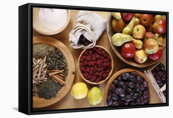 Fruitbowls, Fruits, Processing, Ingredients-Nikky-Framed Stretched Canvas
