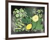 Fruitie Smoothie III on Black-Farida Zaman-Framed Art Print