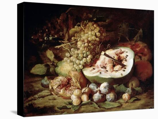 Fruits, 1670s-Abraham Brueghel-Stretched Canvas