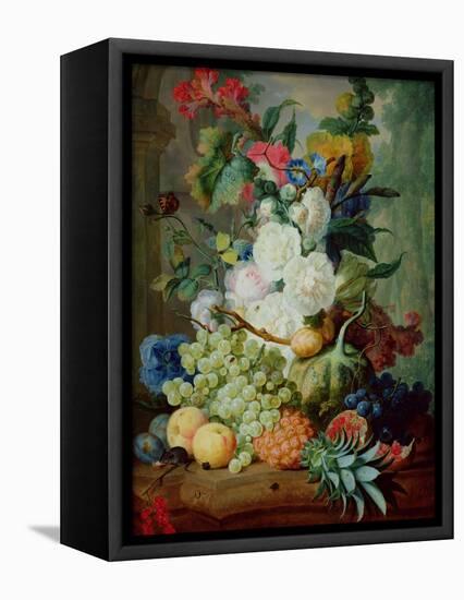 Fruits and Flowers-Jan van Os-Framed Stretched Canvas