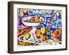 fruits and glass ,2017-Alex Caminker-Framed Giclee Print