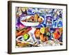 fruits and glass ,2017-Alex Caminker-Framed Giclee Print