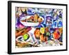 fruits and glass ,2017-Alex Caminker-Framed Giclee Print