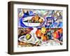 fruits and glass ,2017-Alex Caminker-Framed Giclee Print