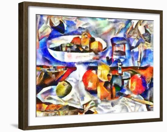 fruits and glass ,2017-Alex Caminker-Framed Giclee Print