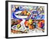 fruits and glass ,2017-Alex Caminker-Framed Giclee Print