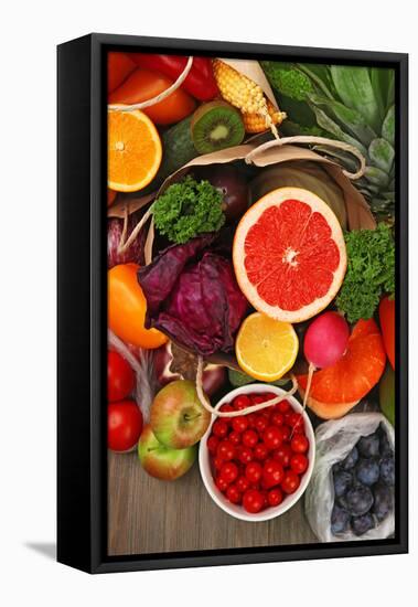 Fruits and Vegetable Closeup-Yastremska-Framed Stretched Canvas