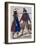 Fruits and Vegetable Vendor, from Costumes of Wuerttemberg, Germany, 19th Century-null-Framed Giclee Print