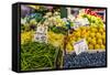 Fruits and Vegetables for Sale at Local Market in Poland.-Curioso Travel Photography-Framed Stretched Canvas