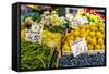 Fruits and Vegetables for Sale at Local Market in Poland.-Curioso Travel Photography-Framed Stretched Canvas