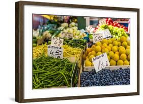 Fruits and Vegetables for Sale at Local Market in Poland.-Curioso Travel Photography-Framed Photographic Print