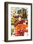 Fruits and Vegetables for Sale at Local Market in Poland.-Curioso Travel Photography-Framed Photographic Print