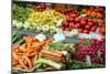 Fruits and Vegetables for Sale at Local Market in Poland.-Curioso Travel Photography-Mounted Photographic Print