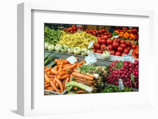 Fruits and Vegetables for Sale at Local Market in Poland.-Curioso Travel Photography-Framed Photographic Print