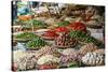 Fruits and Vegetables Stall at a Market in the Old Quarter, Hanoi, Vietnam, Indochina-Yadid Levy-Stretched Canvas
