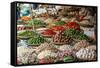 Fruits and Vegetables Stall at a Market in the Old Quarter, Hanoi, Vietnam, Indochina-Yadid Levy-Framed Stretched Canvas