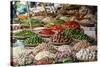 Fruits and Vegetables Stall at a Market in the Old Quarter, Hanoi, Vietnam, Indochina-Yadid Levy-Stretched Canvas