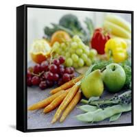 Fruits And Vegetables-David Munns-Framed Stretched Canvas