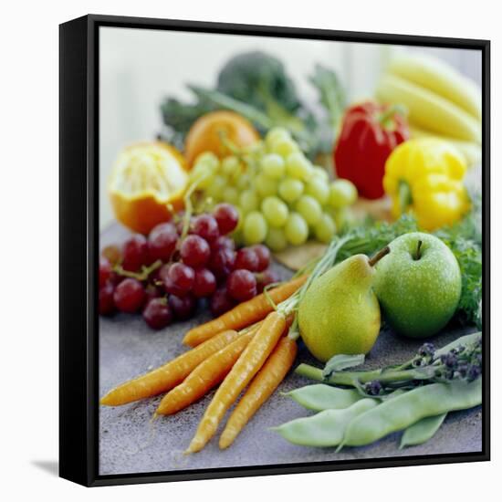 Fruits And Vegetables-David Munns-Framed Stretched Canvas