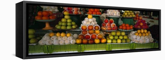 Fruits at a Market Stall, Bukhara, Uzbekistan-null-Framed Stretched Canvas