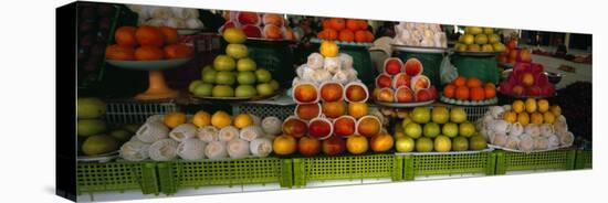 Fruits at a Market Stall, Bukhara, Uzbekistan-null-Stretched Canvas