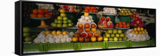 Fruits at a Market Stall, Bukhara, Uzbekistan-null-Framed Stretched Canvas